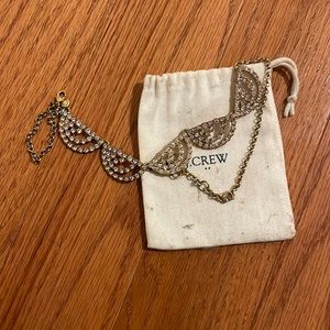 Gold JCrew statement necklace